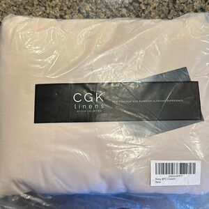 CGK Linens king size cream colored